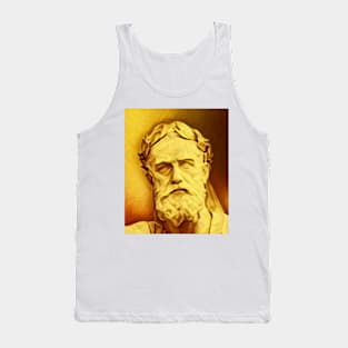 Xenophon Golden Portrait | Xenophon Artwork 8 Tank Top